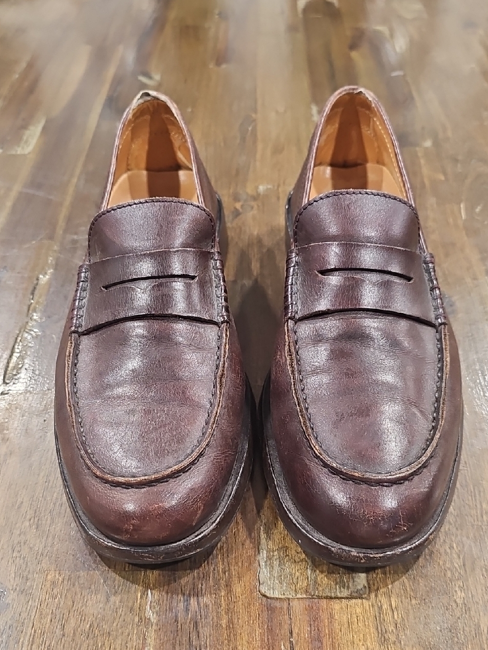 Tod's Brown Leather Penny Loafers